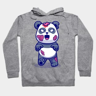 Cute Panda Zombie Cartoon Hoodie